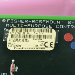 EMERSON Fisher Rosemount 10P50400006 Multipurpose Controller II