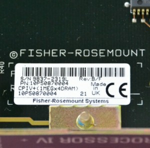 EMERSON FISHER ROSEMOUNT 10P50870004 קאָאָרדינאַטאָר פּראַסעסער IV