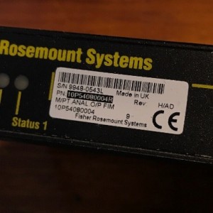 EMERSON Fisher Rosemount 10P54080004 אַנאַלאָג רעזולטאַט פעלד צובינד 16-פונט מאָדולע