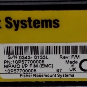 EMERSON Fisher-Rosemount 10P57700005 Analog Input Field Interface Module 16 Points 4-20mA