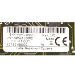 EMERSON Fisher Rosemount 10P59150002 FIC 2 In 1 Out Card