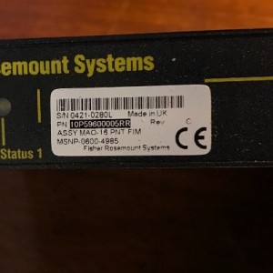 EMERSON Fisher Rosemount 10P59600005 Analog Output Field Interface Module 16 Point 4-20mA