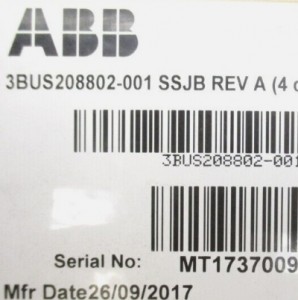 ABB 3BUS208802-001 Standard Signal Jumper Board