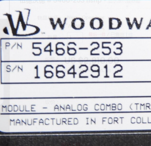 Woodward 5466-253 Combo analogique MicroNet (TMR)