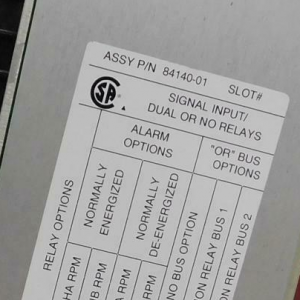 Bently Nevada 84140-01 Signal Input Relais Card