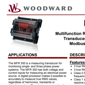 Woodward 8444-1092 többfunkciós relé / mérőátalakító CANopen / Modbus kommunikációval