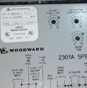 Woodward 9907-014 Forward Acting Speed Control