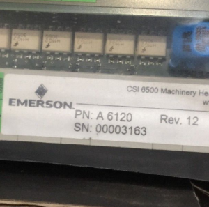 Emerson A6120 Case սեյսմիկ վիբրացիոն մոնիտոր