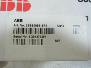 ABB AI810 3BSE008516R1 Аналагавы ўваход 8 кан