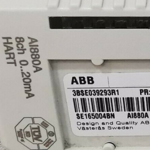 ABB AI880A 3BSE039293R1 ಅನಲಾಗ್ ಇನ್‌ಪುಟ್ HI S/R HART 8 ch