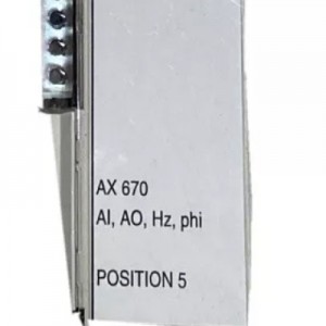 ABB AX670 3BSE000566R1 אַנאַלאָג געמישט מאָדולע