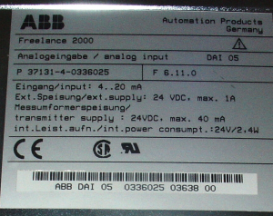 ABB DAI05 0336025MR Аналогов вход