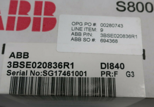 ABB DI840 3BSE020836R1 Digital Input 24V S/R 16 ช่อง