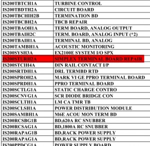 GE IS200STURH2A IS200STURH2AEC Riparazione Simplex Terminal Board