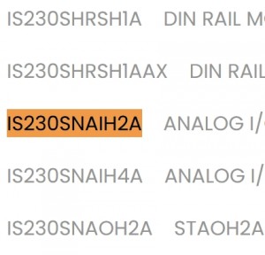 GE IS230SNAIH2A (IS200STAIH1ABB) ಅನಲಾಗ್ I/O DIN ರೈಲ್ ಮಾಡ್ಯೂಲ್