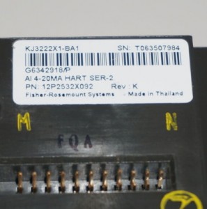 Emerson KJ3222X1-BA1 AI CARD 8 CHANNELS 4-20 MA HART