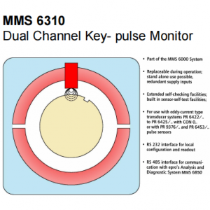 EPRO MMS 6310 Dual Channel Key- puls monitor