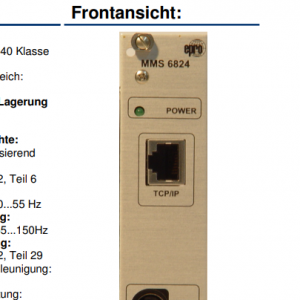 EPRO MMS 6822-koppelvlakkaart