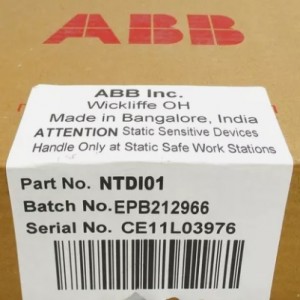 ABB NTDI01 ଡିଜିଟାଲ୍ I / O ଟର୍ମିନାଲ୍ ୟୁନିଟ୍ |