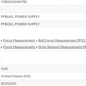 ABB PFBI161 3BSE000467R1 AFLAGI