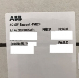 ABB PM 803F 3BDH000530R1 ឯកតាមូលដ្ឋាន 16 MB