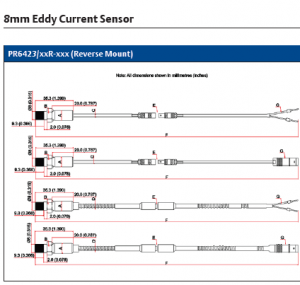EPRO PR6423/10R-030 8mm Eddy Current Sensor Reverse Mount