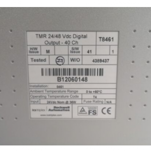 ICS Triplex T8461 Vertrouwde TMR 24 Vdc digitale uitgangsmodule