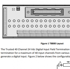 ICS Triplex T8800 uzticama 40 kanālu 24 V līdzstrāvas digitālā ieeja FTA