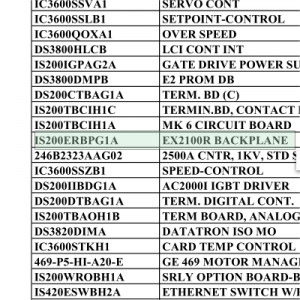 GE IS200ERBPG1A IS200ERBPG1ACA EX2100R ବ୍ୟାକପ୍ଲେନ୍ ବୋର୍ଡ |